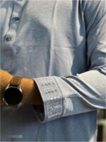 Premium sequence work Sky Blue Colour Panjabi - Image 3