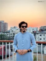 Premium sequence work Sky Blue Colour Panjabi
