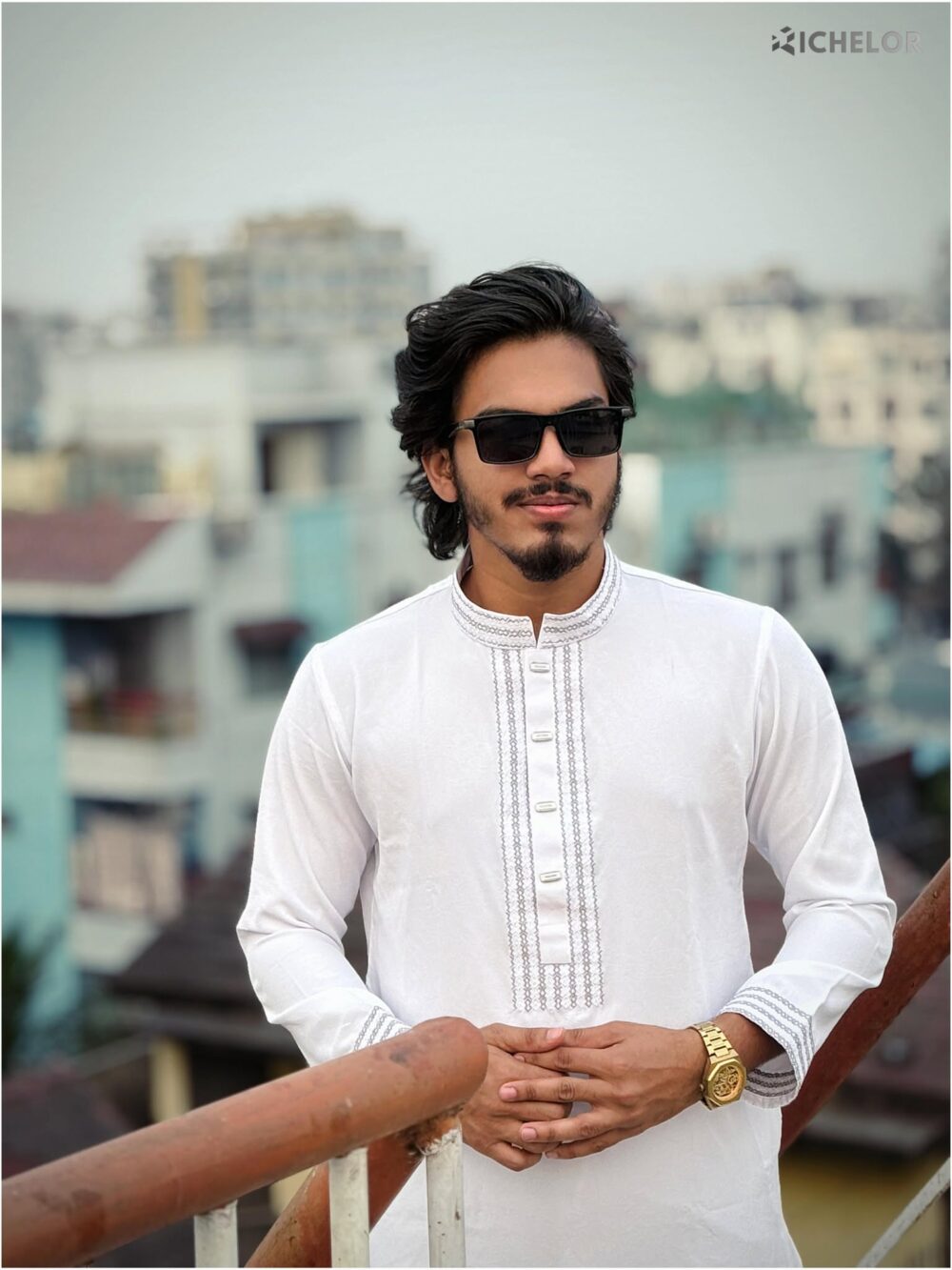 Premium White Colour Panjabi - Image 2