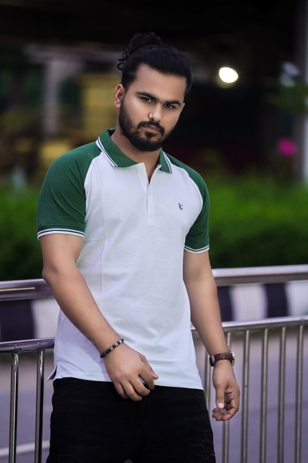 premium Quality PK Polo T-shirt- Colour  White - Image 1