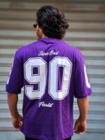 Drop shoulder T-shirt -Colour (Purple) - Image 2