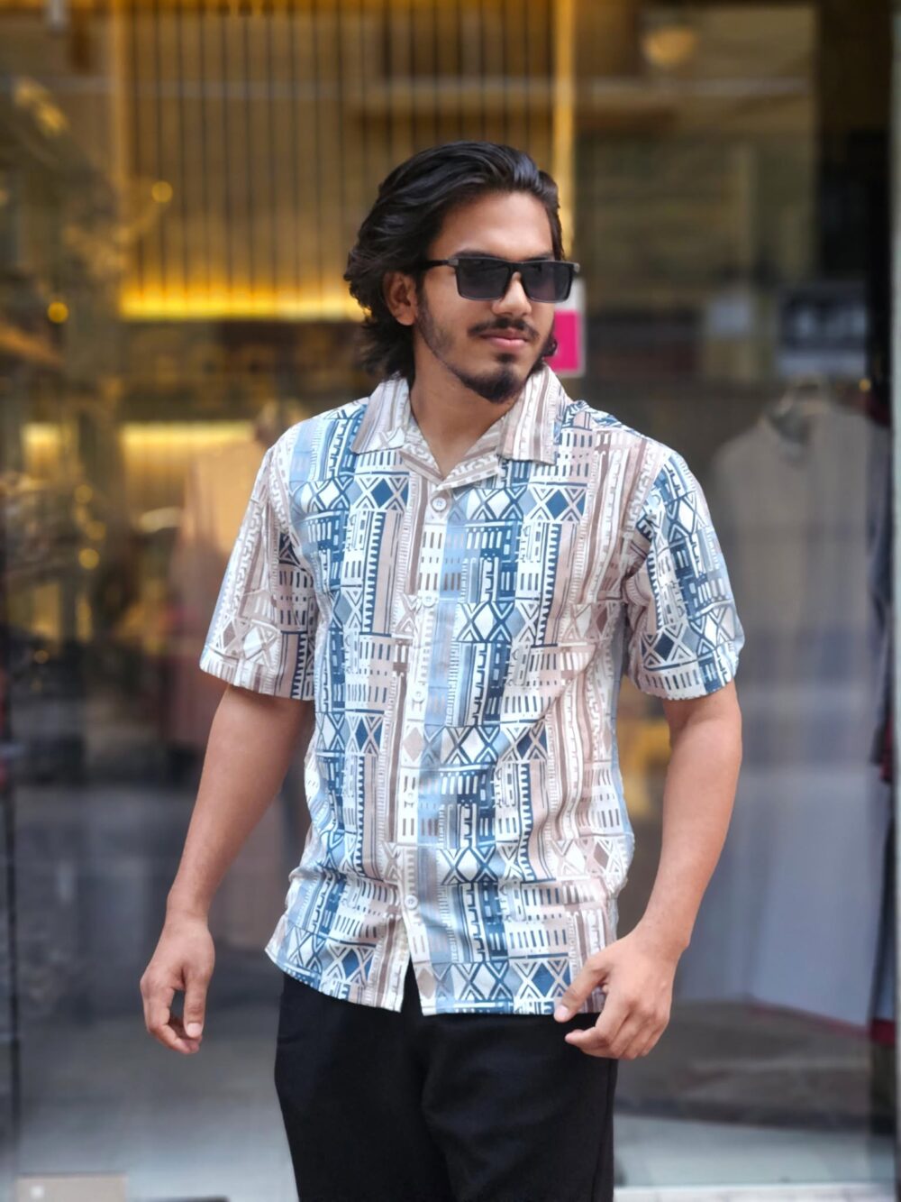 𝐂𝐡𝐢𝐧𝐚 Popcorn Printed Shirt 02 - Image 1