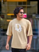 Drop shoulder T-shirt -Colour (Cream )