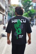 Drop shoulder T-shirt -Colour (black) - Image 2