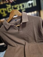 Old Money Polo t-shirt Colour (Brown) - Image 2