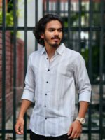 China Silk Popcorn Shirt Colour (Ash)