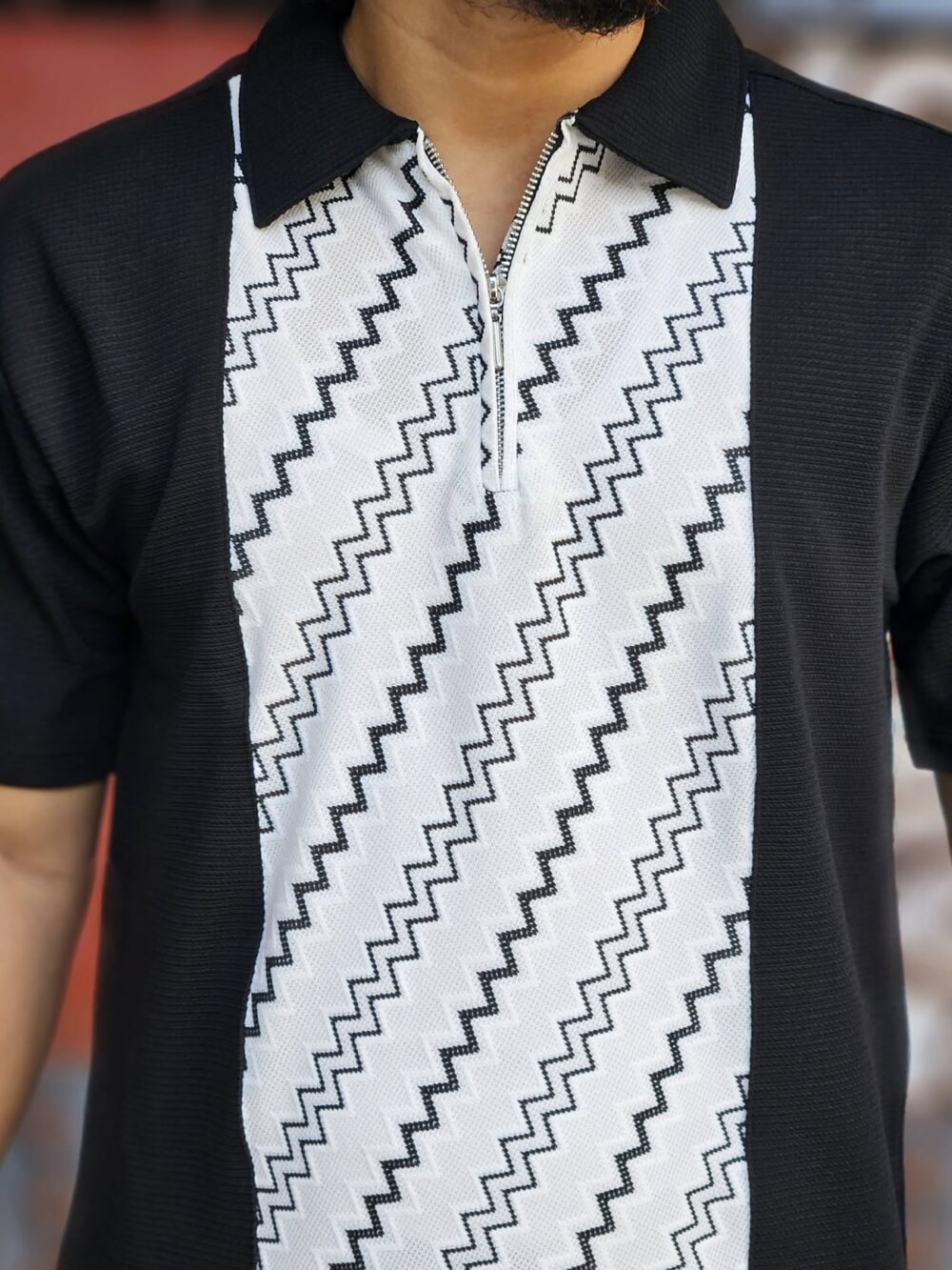 China Imported Luxurious Spring Dalai Fabrics T-Shirt Colour (Black) - Image 2