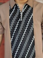 China Imported Luxurious Spring Dalai Fabrics T-Shirt Colour (Brown) - Image 2