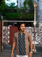 China Imported Luxurious Spring Dalai Fabrics T-Shirt Colour (Brown)