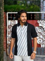 China Imported Luxurious Spring Dalai Fabrics T-Shirt Colour (Black)